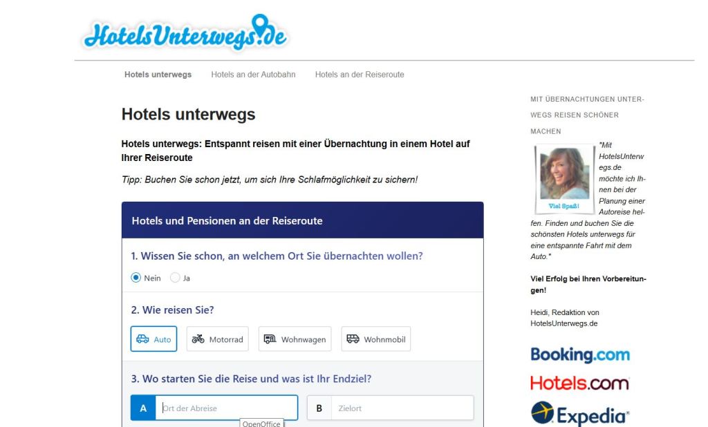 Hotel unterwegs
